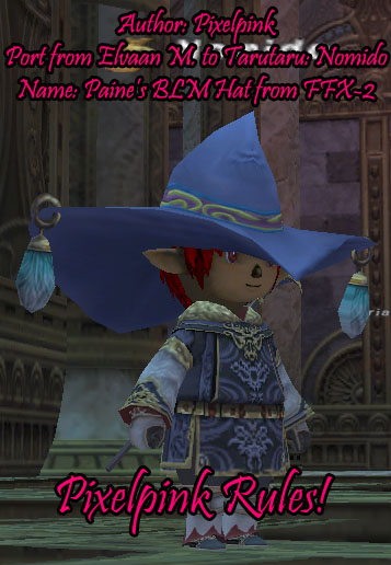 Paine's BLM Hat from FFX-2 - Tarutaru