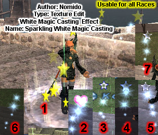 Sparkling White Magic Casting - All Races